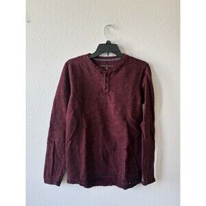 Hurley Exclusively For Buckle Men’s Maroon Thermal Henley Size Small